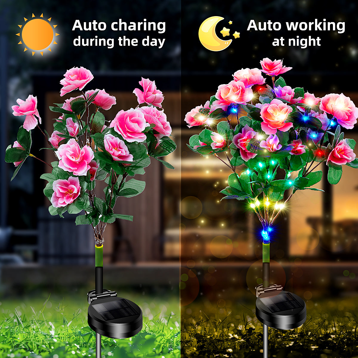 4-Solar Azalea Decorative Light