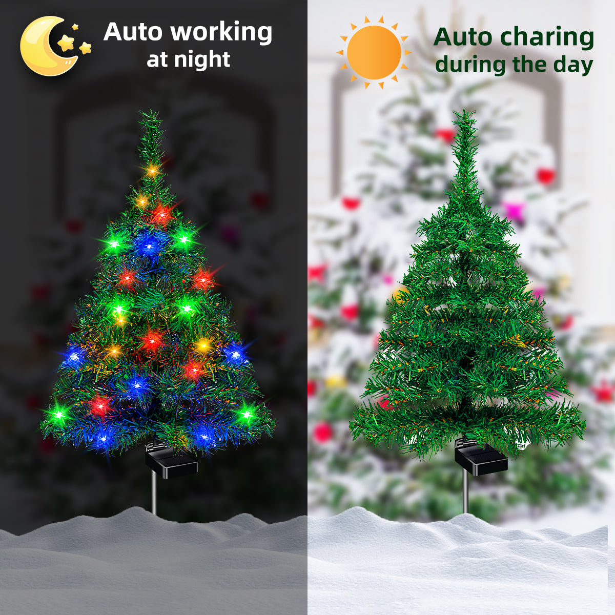 4-Solar Christmas Tree