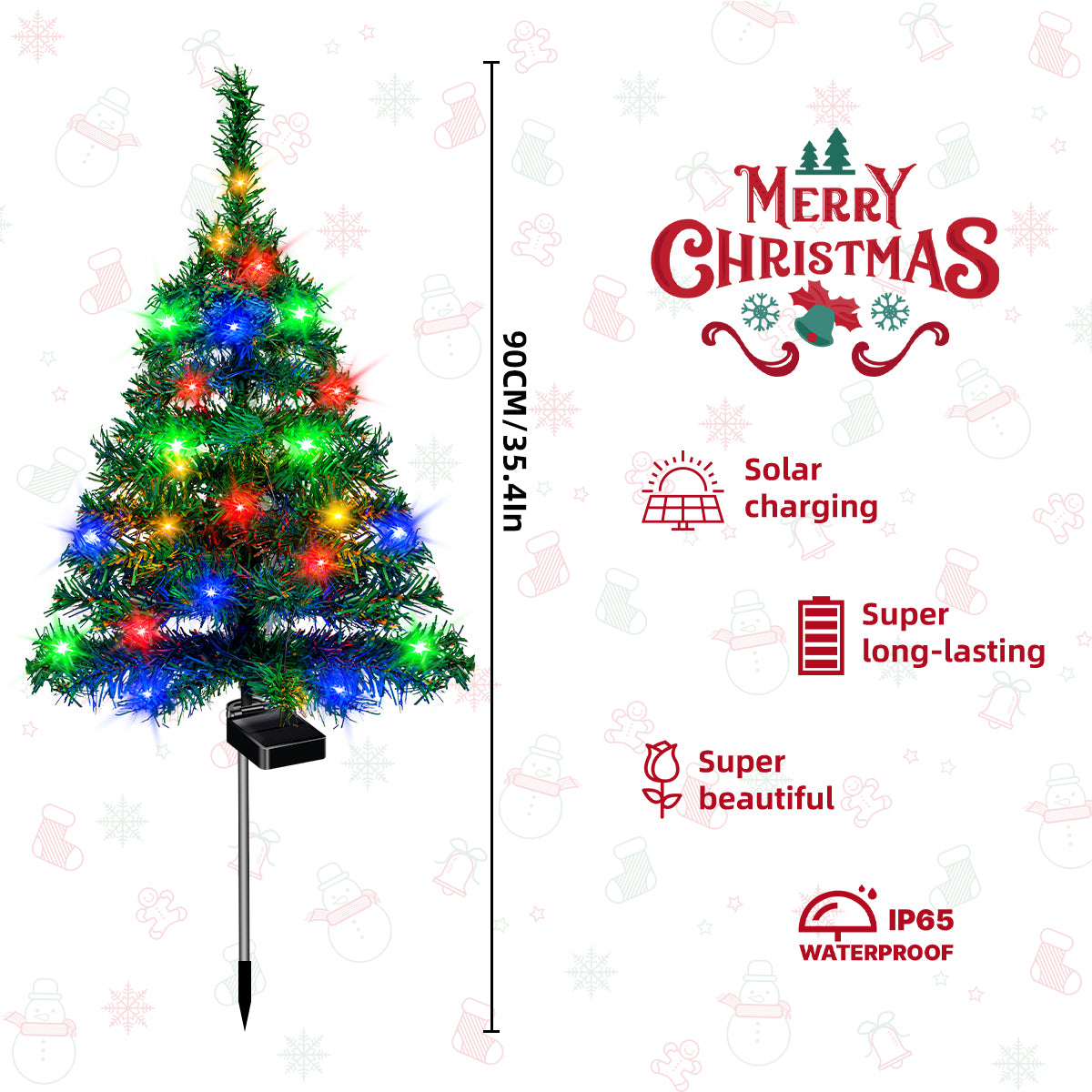 4-Solar Christmas Tree