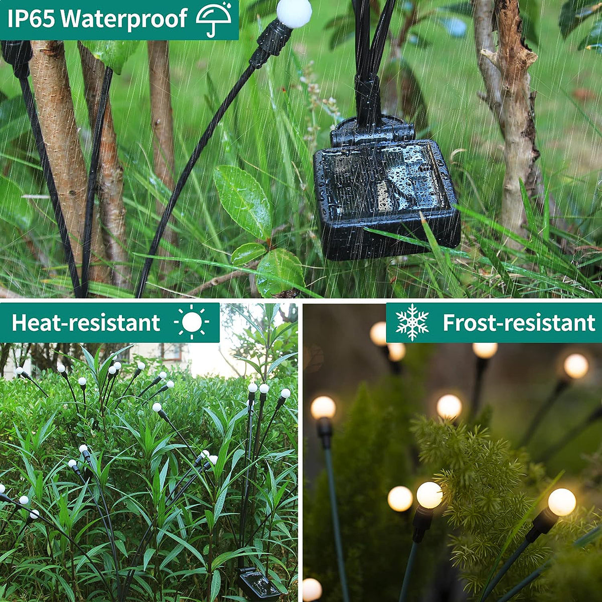 4-Solar Firefly Decorative Lights