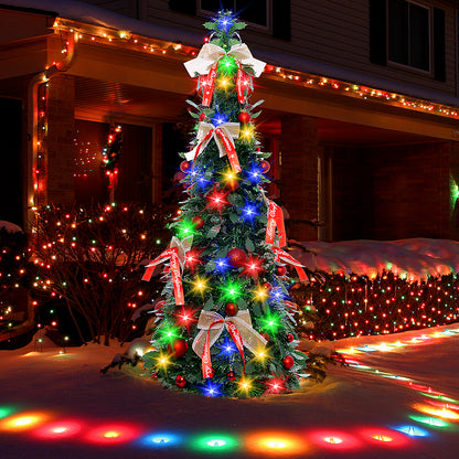 120cm Foldable Bow Christmas Tree