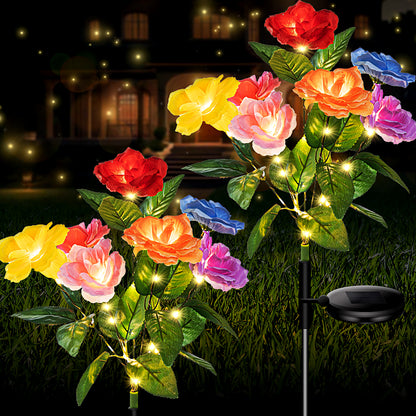 4-piece pack of 7-color roses