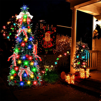 120cm Foldable Bow Christmas Tree