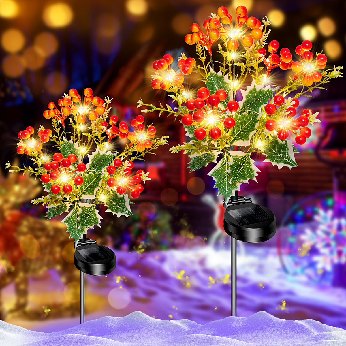 4-pack of Christmas Yellow Fruit