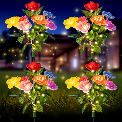 4-piece pack of 7-color roses