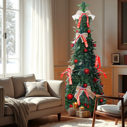 120cm Foldable Bow Christmas Tree