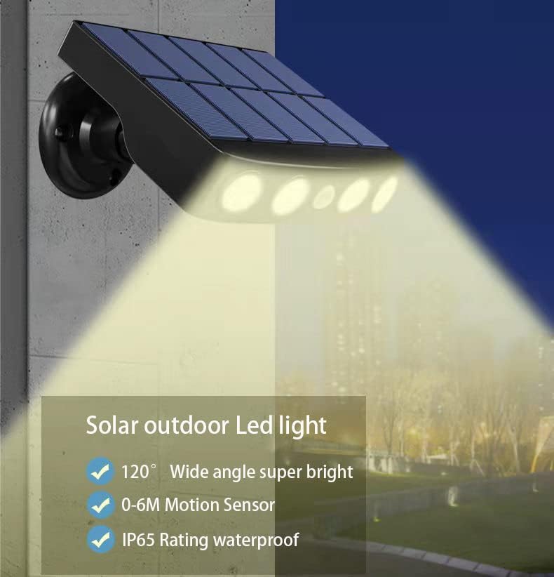 Evedio Solar Motion Sensor Outdoor Security Lights（Set of 4）