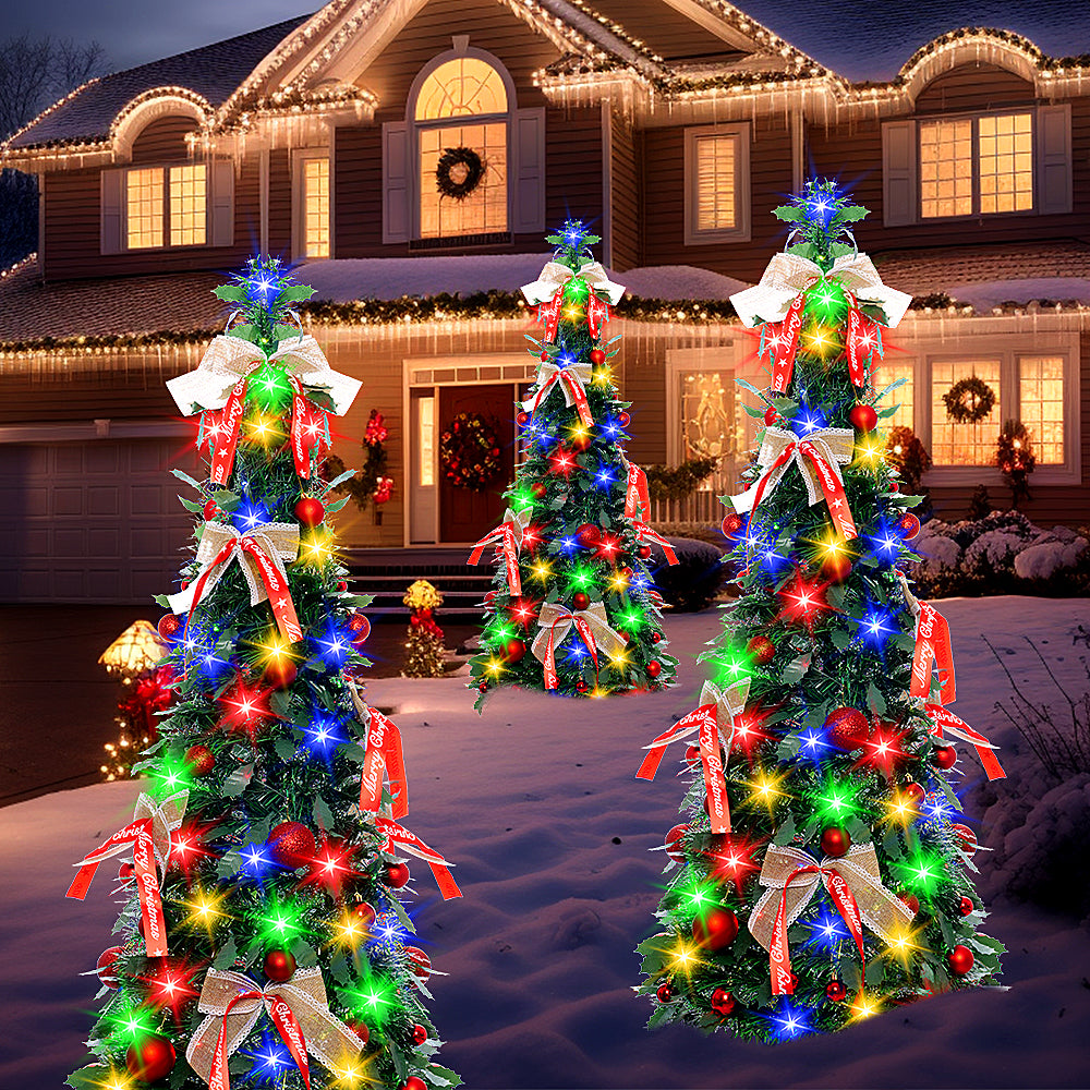 120cm Foldable Bow Christmas Tree