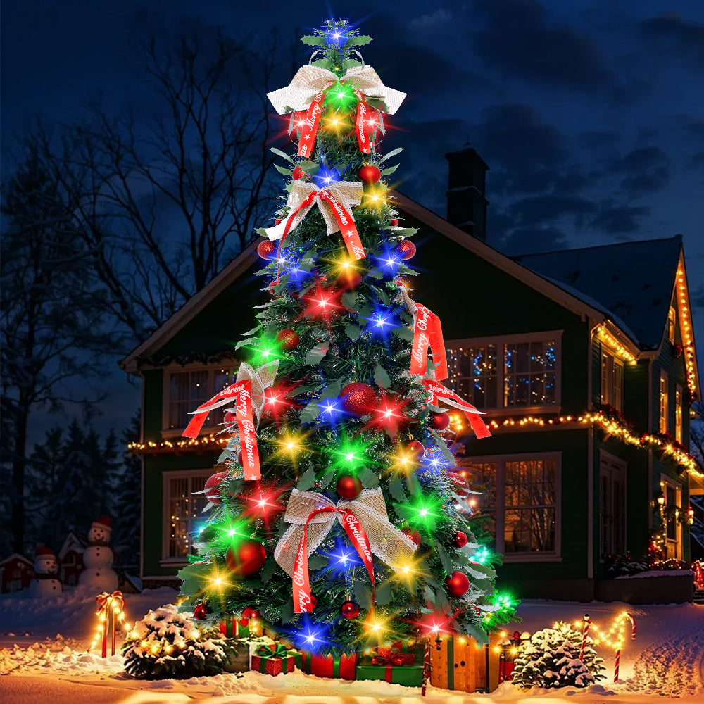 120cm Foldable Bow Christmas Tree