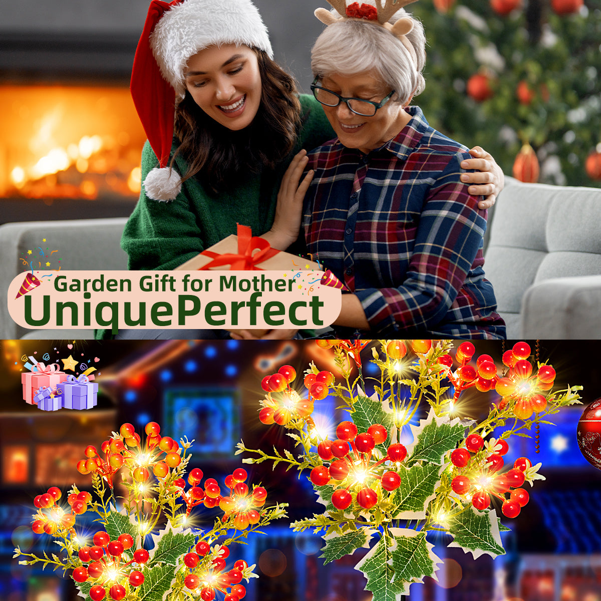 4-pack of Christmas Yellow Fruit