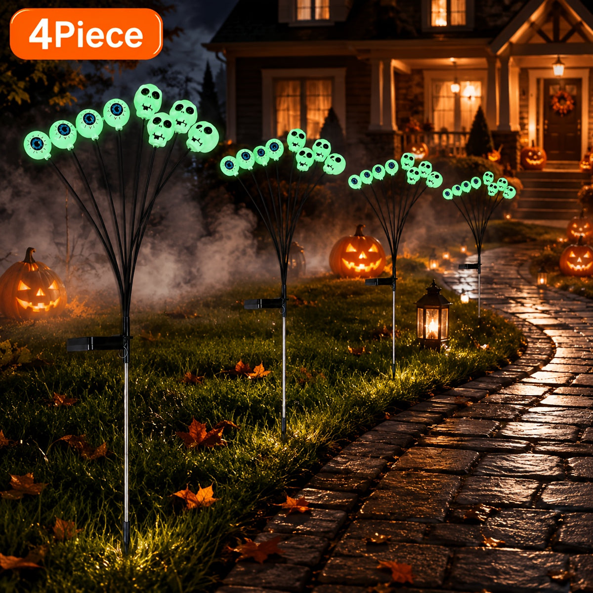 EVEDIOR Halloween Outdoor Solar Lights Collection – Garden Stake Lights & Yard Decorations